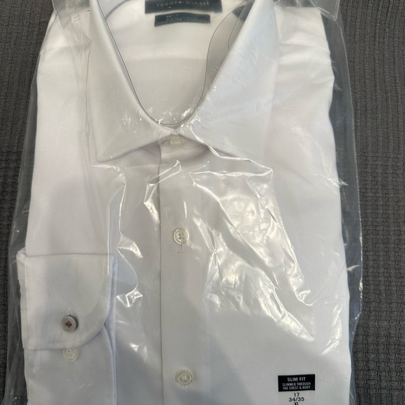 White Tommy Hilfiger Dress Shirt - Picture 3 of 4